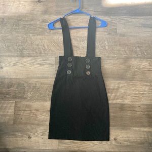 Black pinafore dress